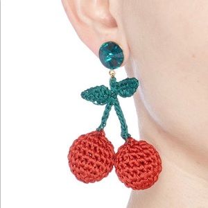 Venessa Arizaga Cherry Picking Earrings NIB HTF